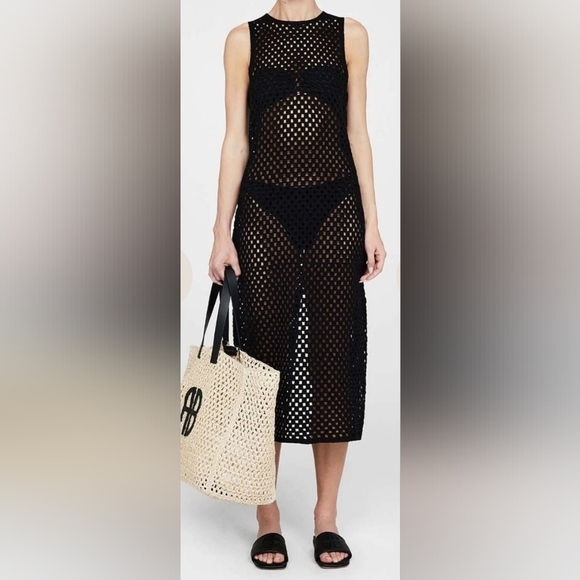 Anine Bing Veronica Black Dress Cover Up. - Picture 1 of 16